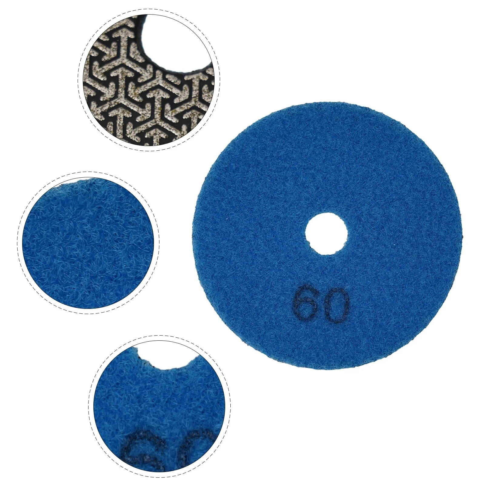 電気メッキダイヤモンドサンディングパッド、ガラス用研削ディスク、花崗岩、大理石タイル、コンクリート研磨、3インチ、60-400グリット、80mm、1個