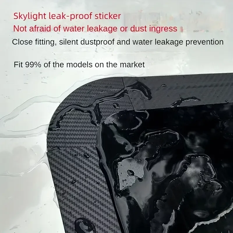 

Car Sunroof Sealing Strip, Roof Sunroof Leak-Proof Tape Suitable For Cars SUVs Pickups Motorhomes And Car Exterior Decoration