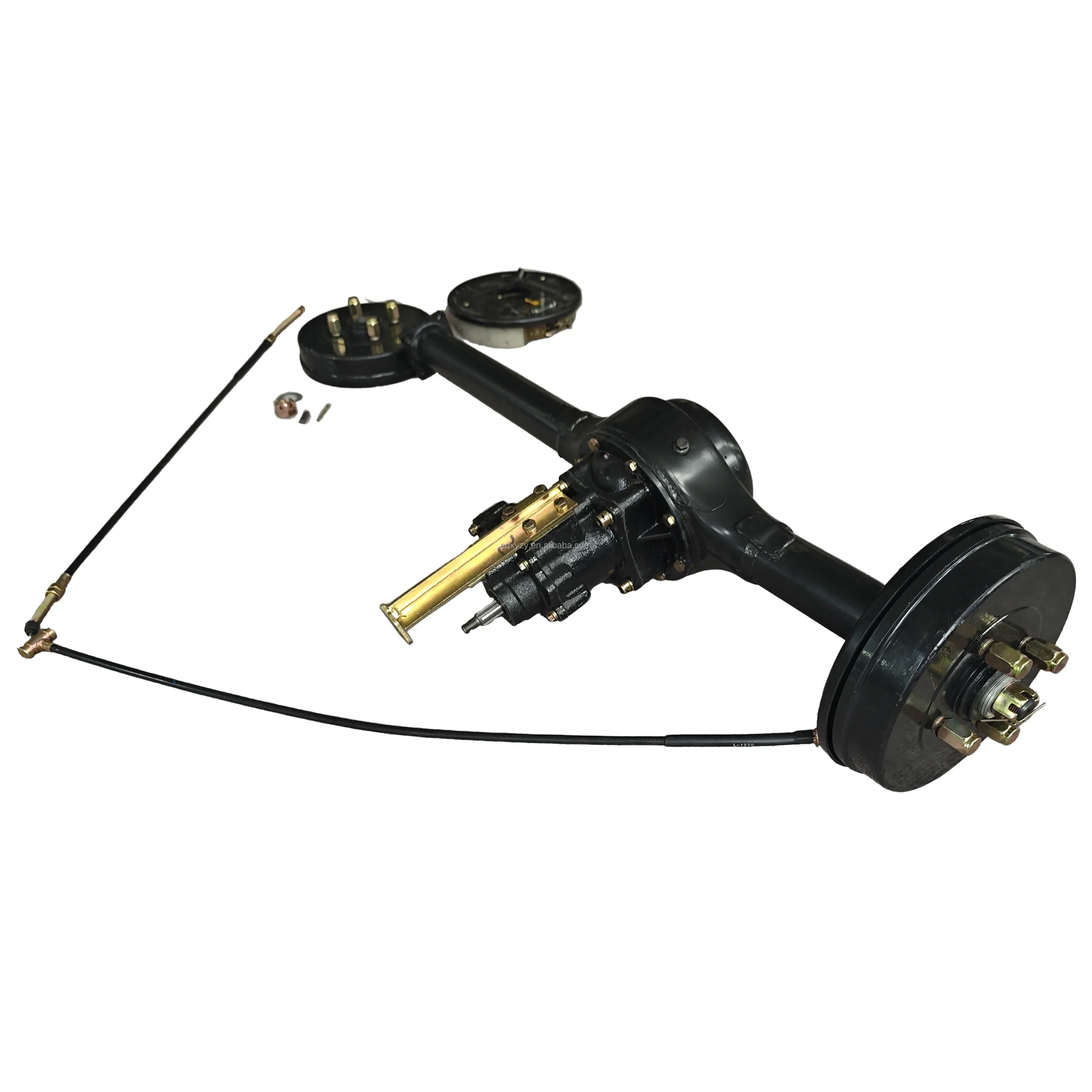 

Three-wheel Motorcycle Rear Axle Power Booster King Differential Tricycle Rear Axle With Disc Brakes Heavy-duty Transmission