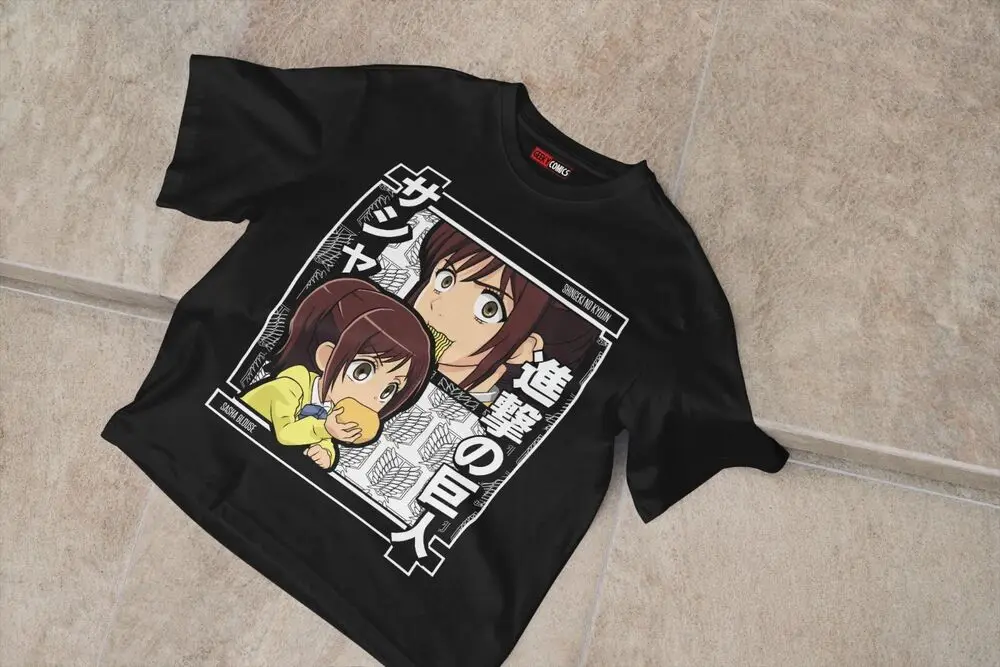 Anime Ataque aos Titãs Fã Vestuário Camisa, Blusa Sasha