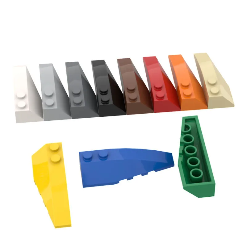 Rainbow Pig MOC Particles 41747 and 41748 High-Tech Wedge 6 x 2 Left and Right Bricks Building Blocks DIY Parts Kid Toy Gift