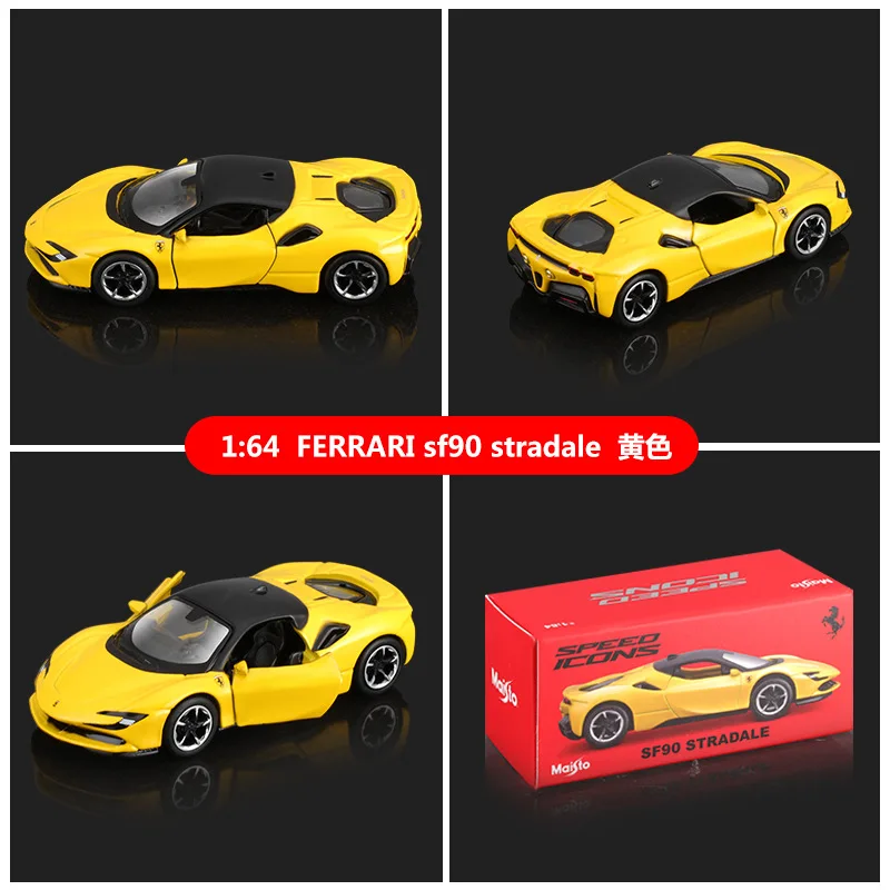 Maisto 1:64 Ferrari Rambo Porsche Model Car Hardcover Alloy Toy Simulation Car Model Collection Ornament Gifts Kids Toy Desktop