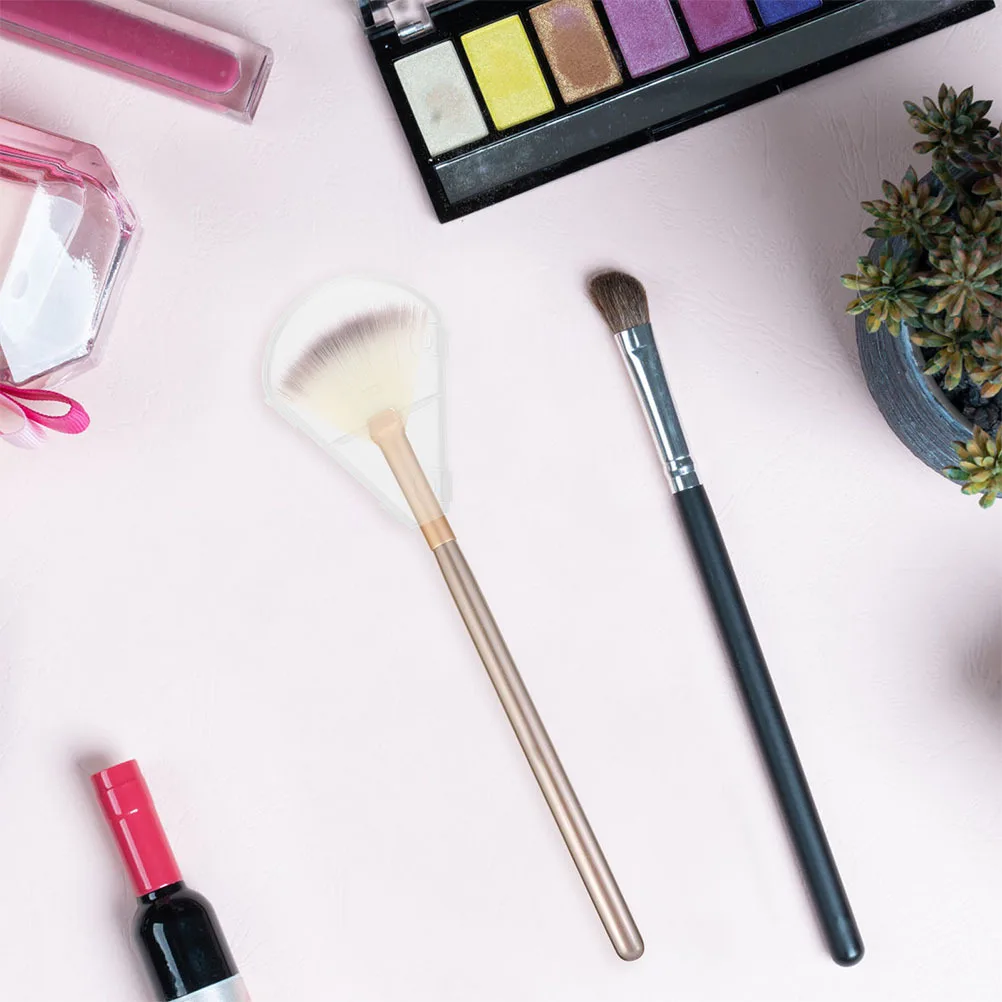 15Pcs Brush Protector Highlighter Brush Cover Medium Small Size Guard for Travel Portable Clean Makeup Tool Accessory