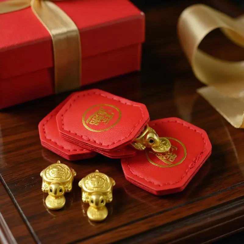Fengshui Lucky Turtle Wallet Charm Money-biting Turtle Ornaments Decor For Longevity Protection & Financial Stability