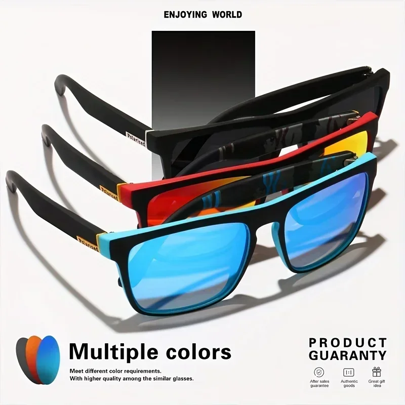 1/3 Pack Square Polarized Sunglasses Fashion Retro Men Women Driving Fishing Sunglasses Glare Driver Glasses UV400 Glasses