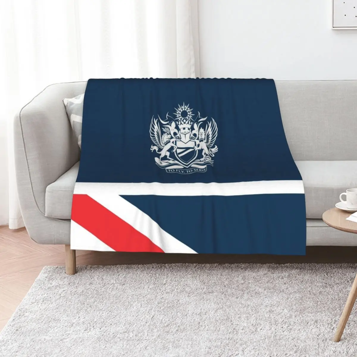 British Airways Landor Livery Throw Blanket Nap Heavy Retros Thin Baby Furry Blankets