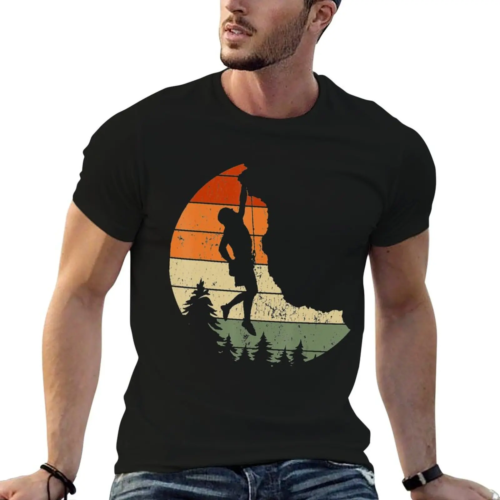 

Retro Rock Climbing Vintage Climber T-Shirt t shirt personalised anime tshirt T-Shirt