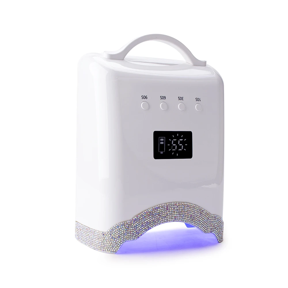 New Arrival 78W 10s Quick Drying Rechargeable Cordless Diamond LED UV Nail Gel Lamp Salon Manicure for Manicure and Pedicure