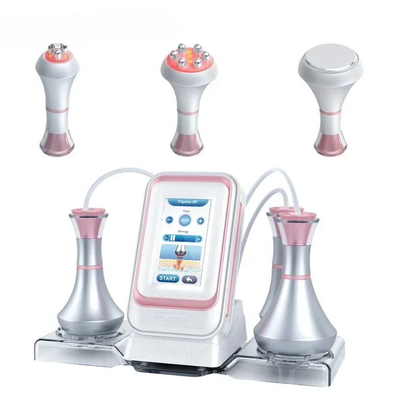 3-in-1 Ultrasonic Cavitation Slimming Machine 80K Tool Multi-Polar Frequency Anti-Wrinkle Skin Rejuvenation Tightening
