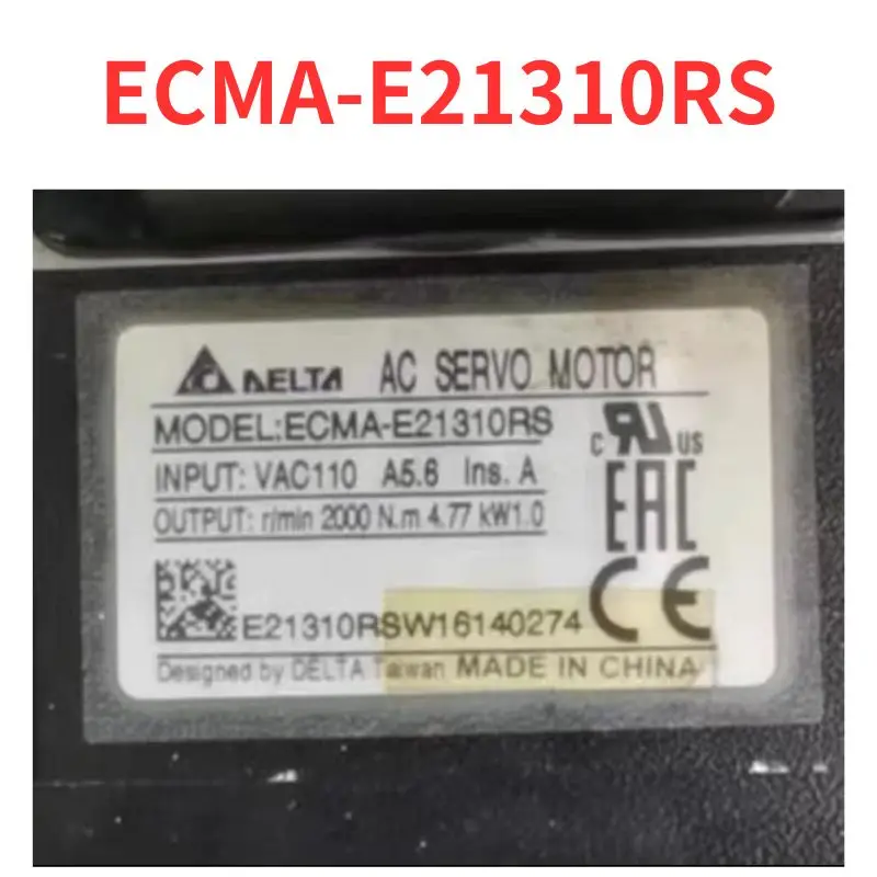 Second-hand    ECMA-E21310RS    servo motor    test  OK     Fast Shipping