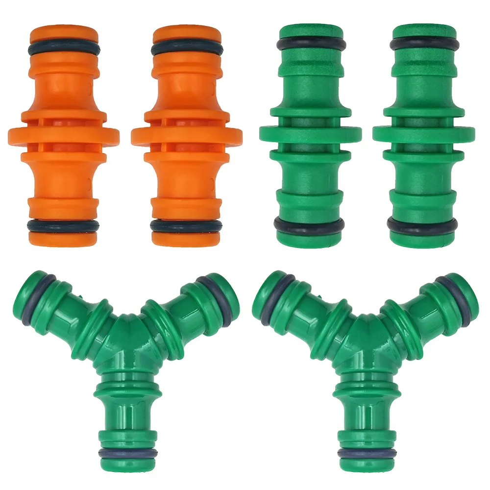 5PCS Quick Drip Irrigation Watering System for Greenhouse Joiner Repair Connector Coupling 1/2'' Garden Hose Tubing Fitting Pipe