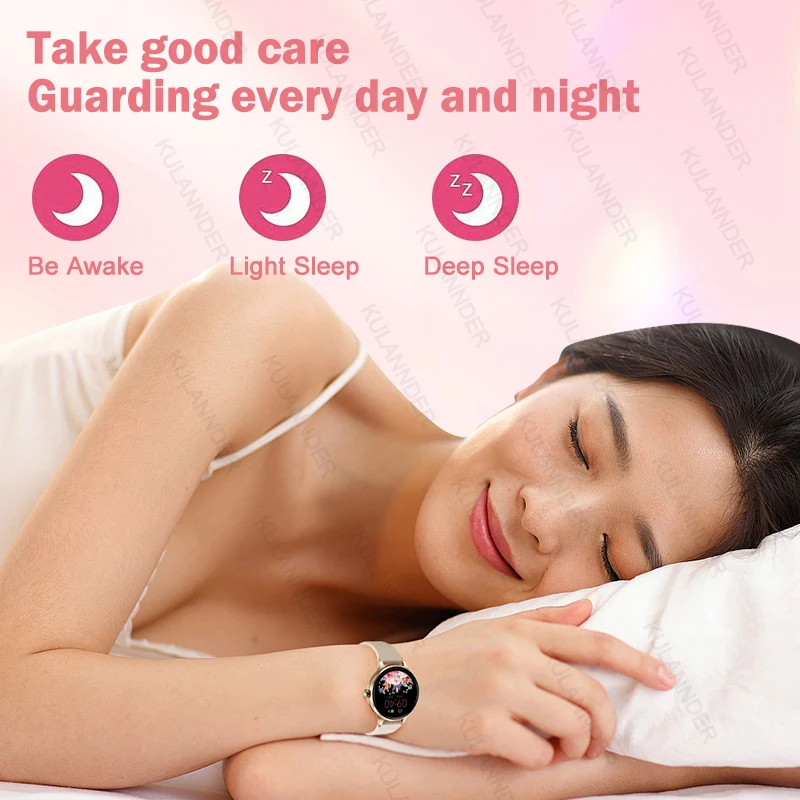 For Android IOS Smartwatch Women's Blood Pressure Heart Rate Oxygen Sleep Health  Monitoring Tracking Sports Smartwatch 2024 New