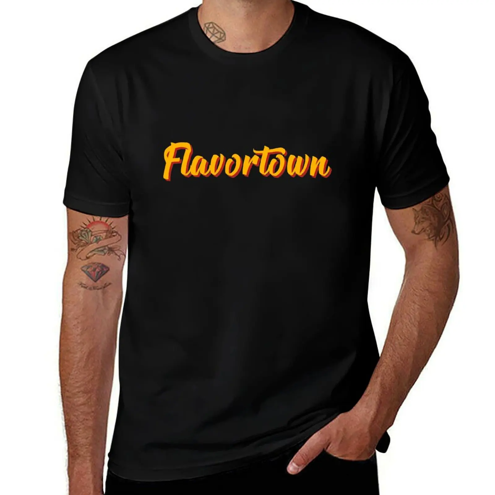 Funky Flavortown Design T-Shirt tops shirts graphic mens champion t shirts