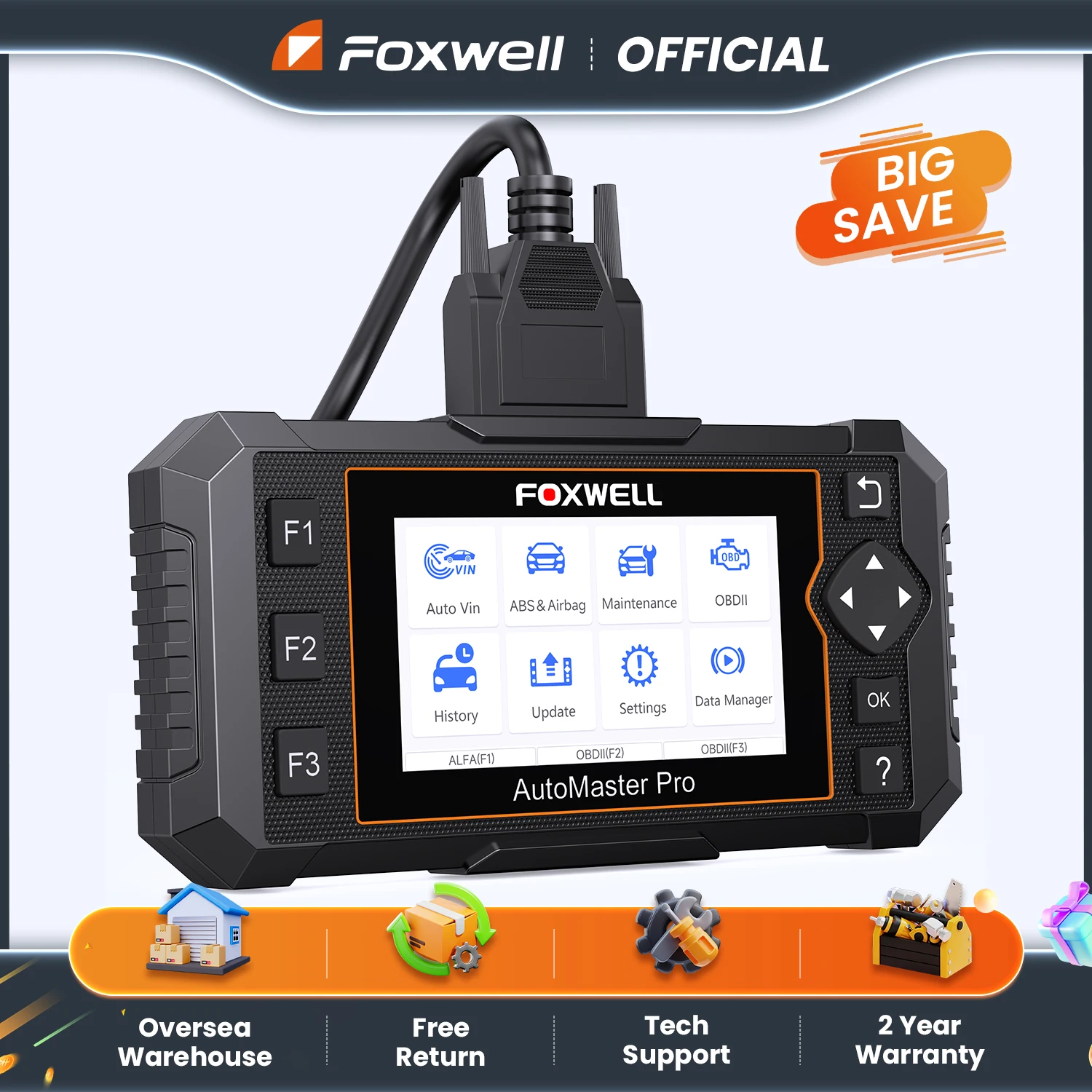 Foxwell NT650 Pro OBDII Car Automotive Scanner Code Reader ABS SRS Bidirectional Car OBD2 Scanner 25 Maintenance Diagnostic Tool