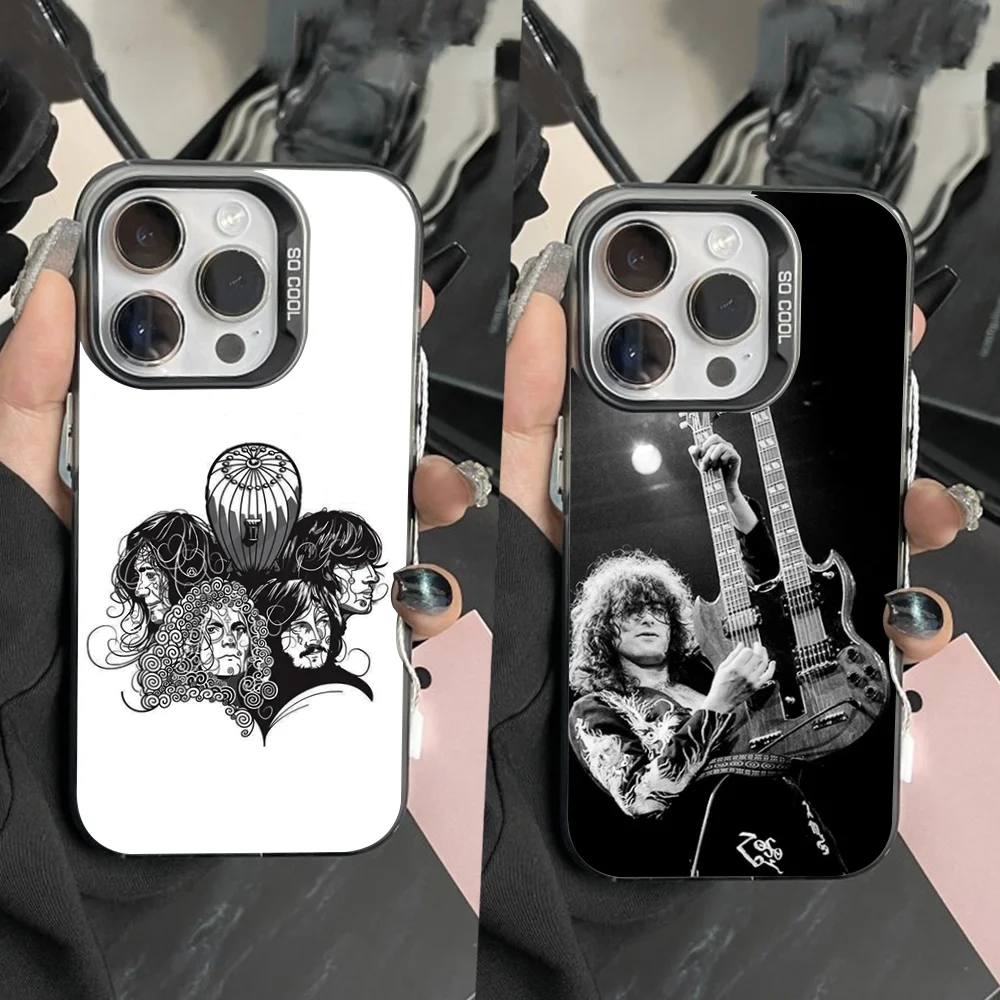 

Band L-Leds Rock Z-Zeppelins Phone Case For iPhone 16,15,14,13,12,11,Pro,Max,Plus,Mini,XS Anti Fall Black Matte Hard Bumper