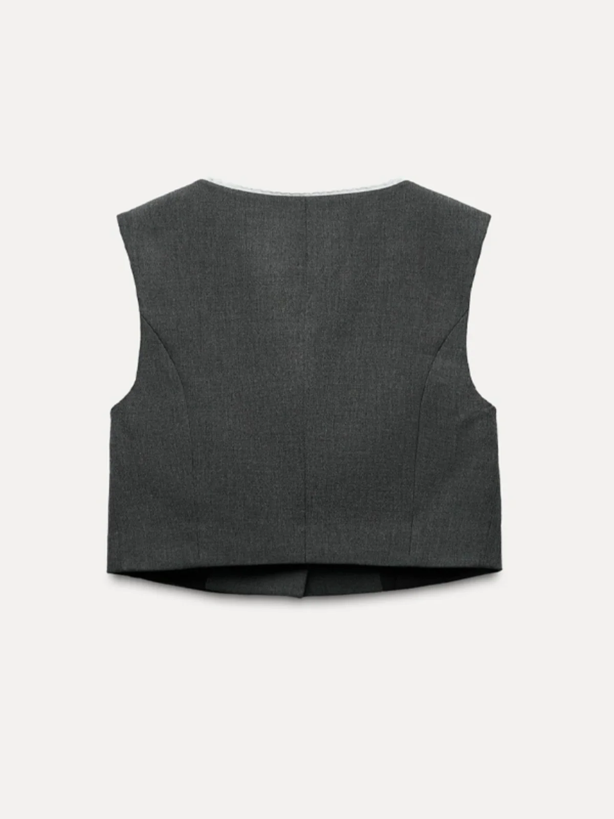 Début de l'automne coréen Sle couches ey dentelle garniture Svel ort costume gilet femmes haut de gamme sensation 30399 bouton Faionable...