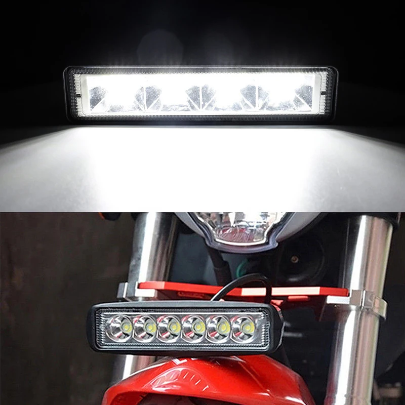 Car LED Work Lights DRL Spotlight 72W High Bright Waterproof Light Universal Auto Offroad SUV Truck Headlights Driving Lamp