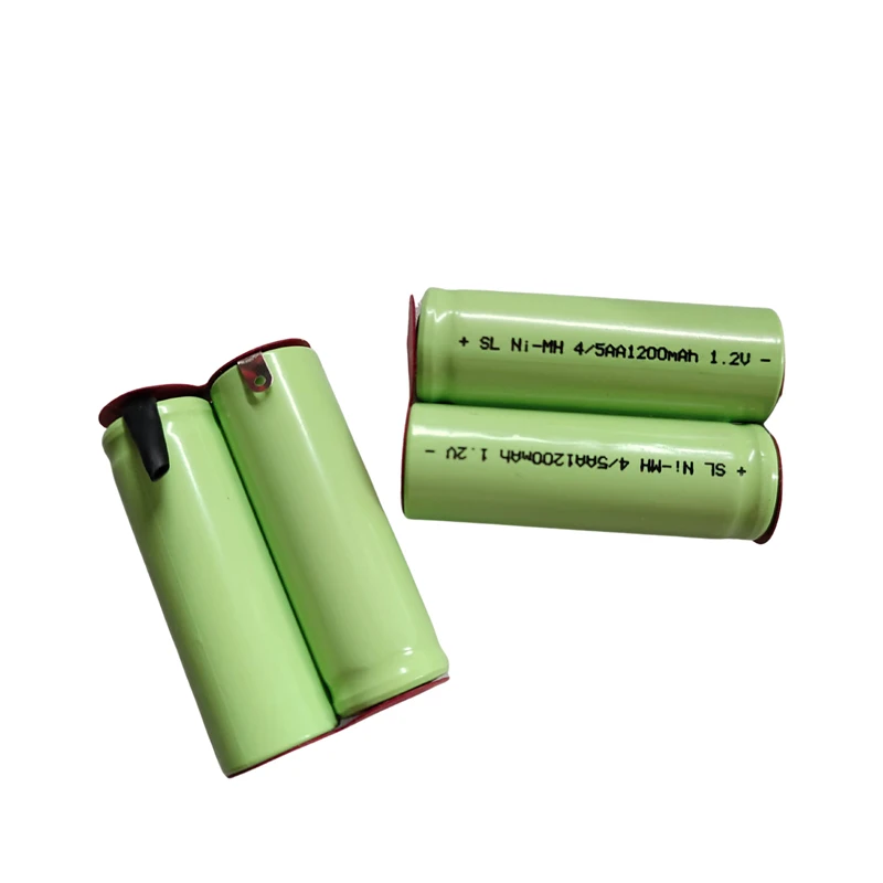 4/5AA 2.4V NI-MH Rechargeable Battery Pack With Tabs 43*28mm Replaces For Philips 996 Electric Clipper Battery