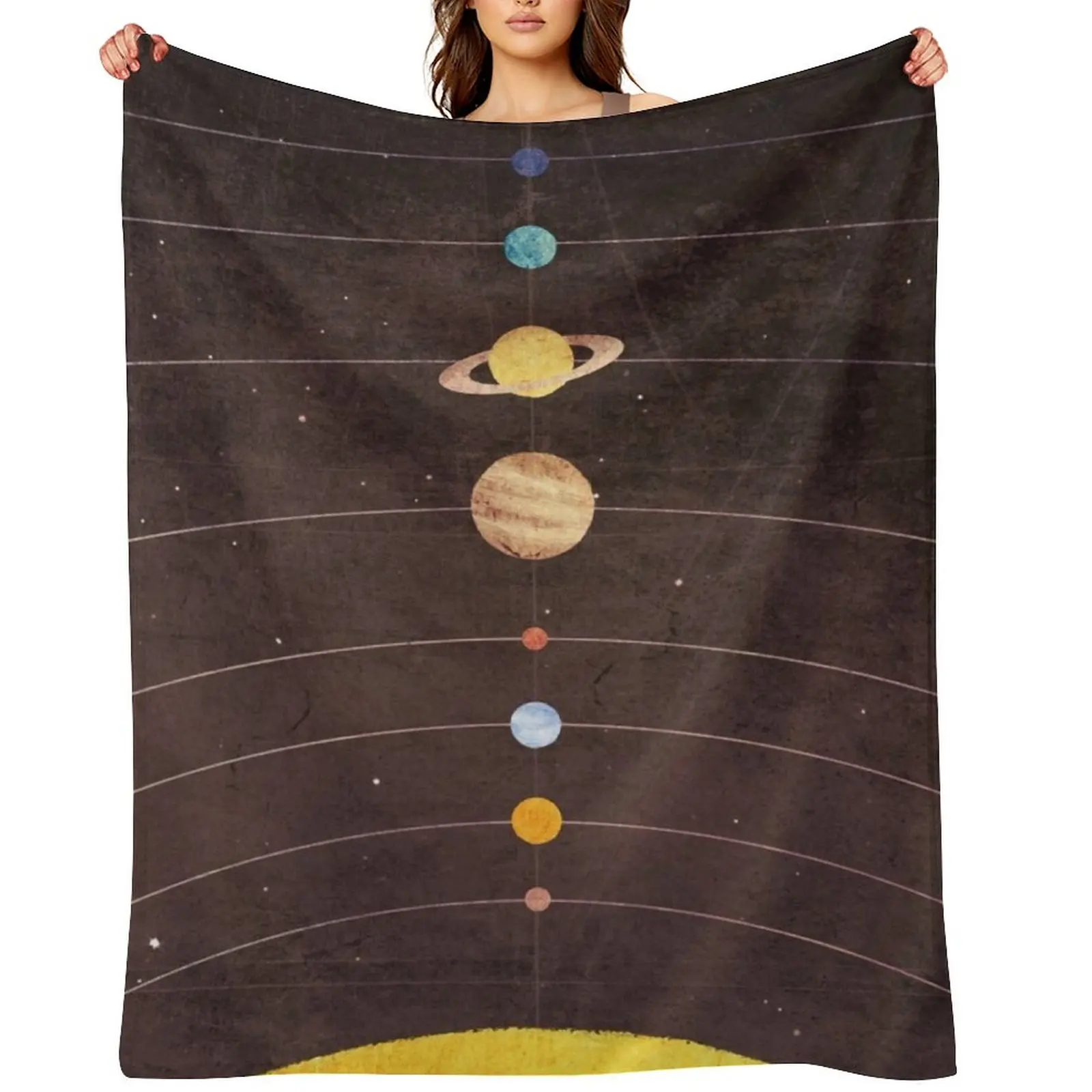 

Solar System Throw Blanket Luxury Decorative Throw sofa bed For Decorative Sofa Blankets