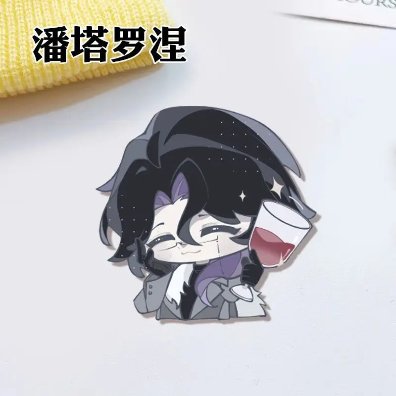 Genshin Impact Dottore Pantalone Anime Game Acrylic Brooch Pin Cosplay Badge  Accessories For Clothes Backpack Gifts view 2
