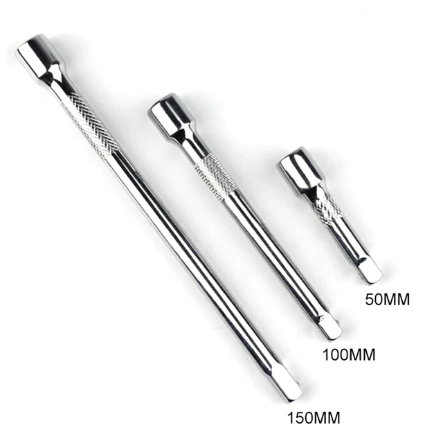 1 szt. 1/4 cala klucz nasadowy z grzechotką przedłużka 50/100/150mm długi pręt tuleja sterująca korbowód przedłużacz nasadki narzędzia ręczne
