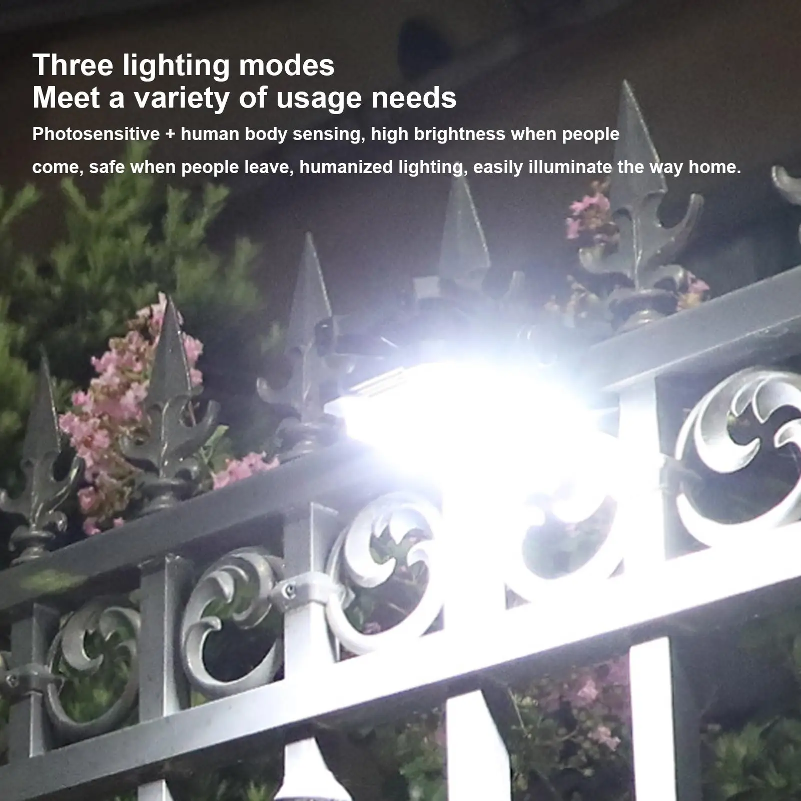 Solar Garden Lights Motion Sensor LED Clip Lighting Clip On Solar Motion Lights Outdoor For Walkway Backyard Pathway Terrace