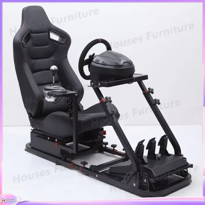 210 Racing Simulator Cockpit Stand for Thrustmaster Steering Wheel Gaming Chair Bracket Esports Seat Mount Adjustable Frame