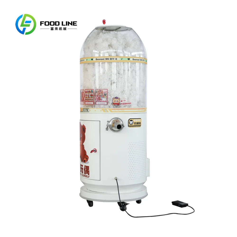 Good Quality DIY Stuffed Animals Filling Machine Easy to Move Teddy Bear Polyester Stuffing Machinery Toy Making Machine