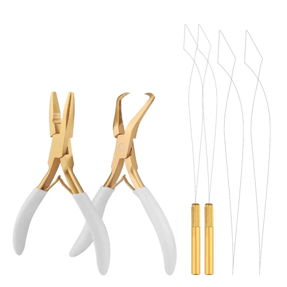 

ARLANY Hair Extensions Remover Pliers Set for Weft Extensions Hair Tinsel Feather ExtensionsMicro Beads Hair Pulling Hook