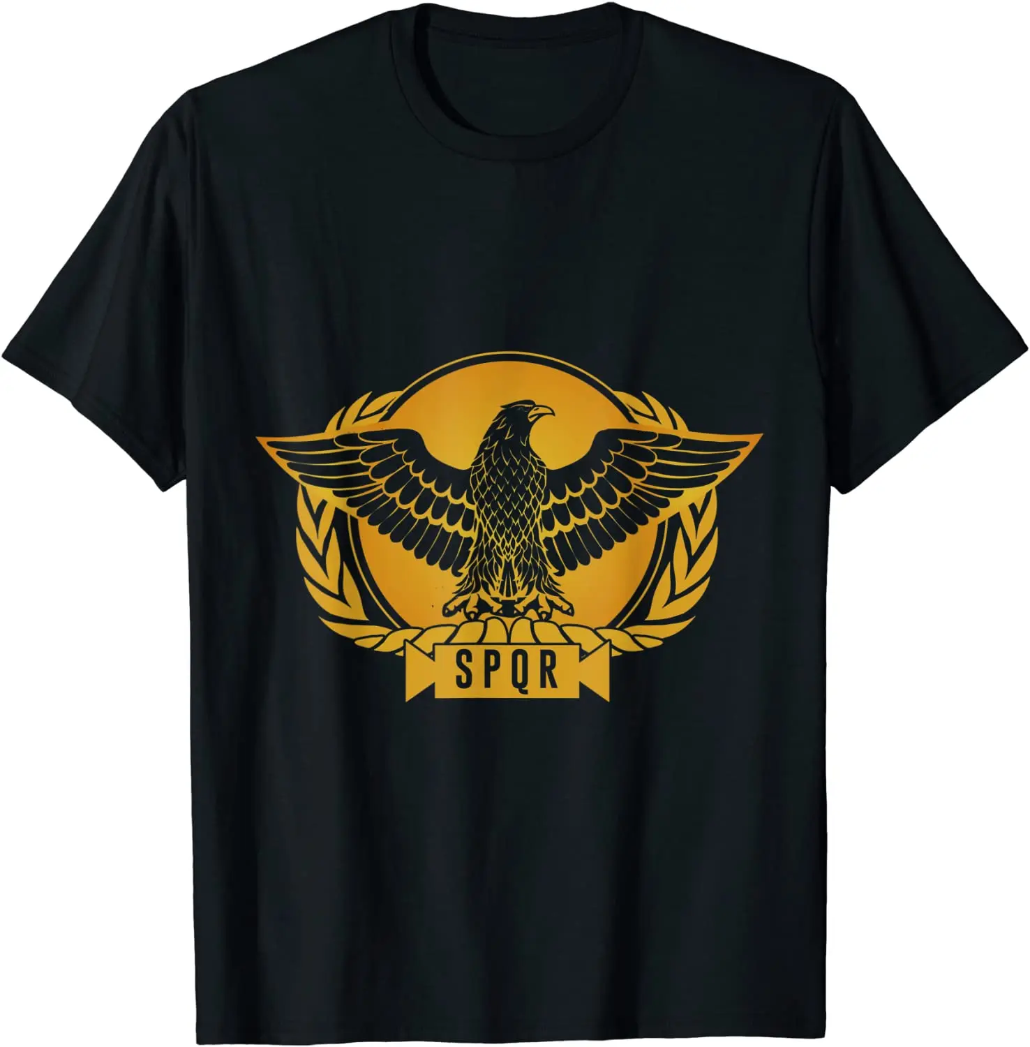 SPQR Roman Eagle Julius Caesar Legion Empire Senate T-Shirt Short Sleeve Casual 100% Cotton O-Neck Summer  Tees