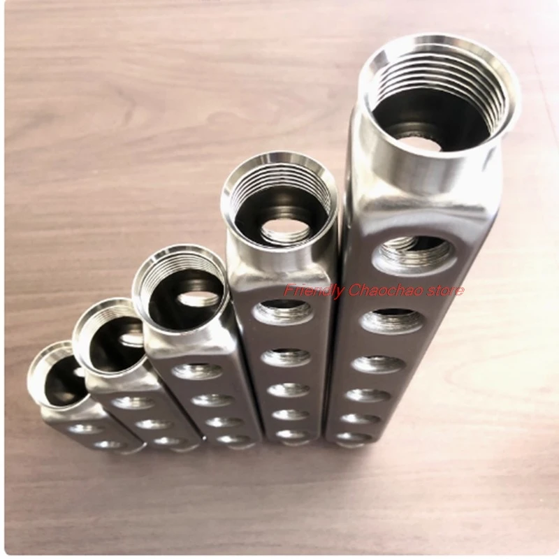 G1' G1/2' Floor Heating System Accessories Stainless Steel 304 Water Distribution Manifold for Underfloor Heating System DN25 1/