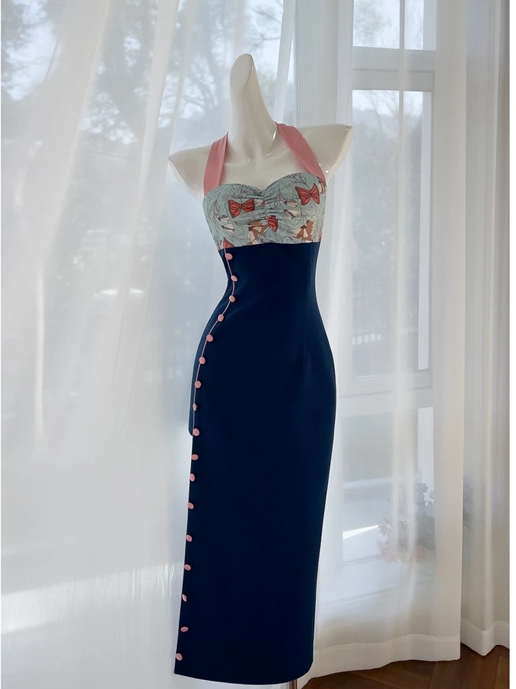 

Сексуальное облегающее джинсовое платье Dr Hanging Ne Bal с высокой талией и средней длины для пар, свидания, повседневной носки, смесь полиэстера и спандекса