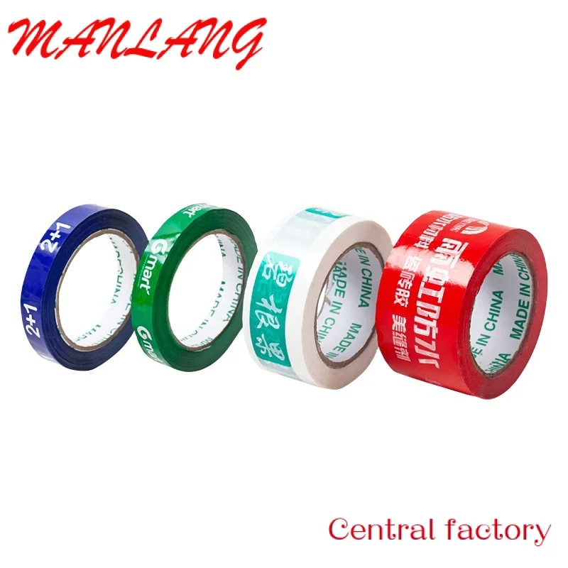 White Printing Bopp Packing Tape, Resistente ao calor face única, Adequado para selagem de papelão, Logotipo personalizado