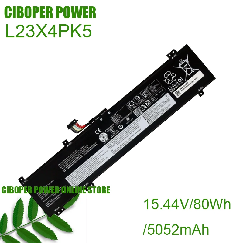 

CP Laptop Battery L23M4PK5 L23X4PK5 L23B4PK5 L23C4PK5 L23D4PK5 L23L4PK5 15.44V/5182mAh80Wh For LEGION5 16IRX9 Y7000P R7000P 2024