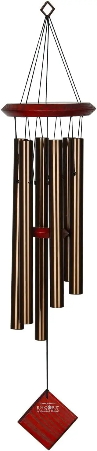 

27" Bronze Wind Chime for Outdoor Garden, Patio, Porch Decor with Light Airy Sound
