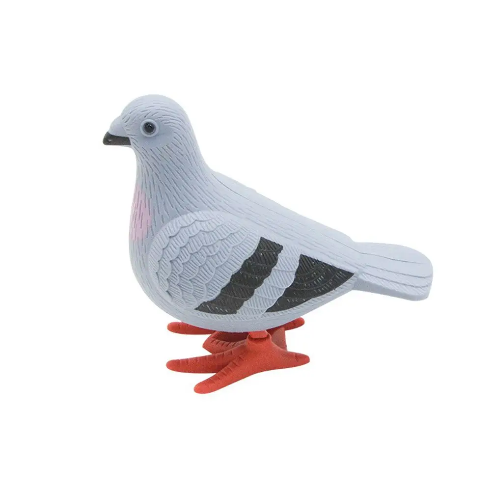 

Toy Decoration Pull Back Pigeon Miniature Artificial Feather Figurine Wind Up Toys Animal Model Pigeon Clockwork Toys
