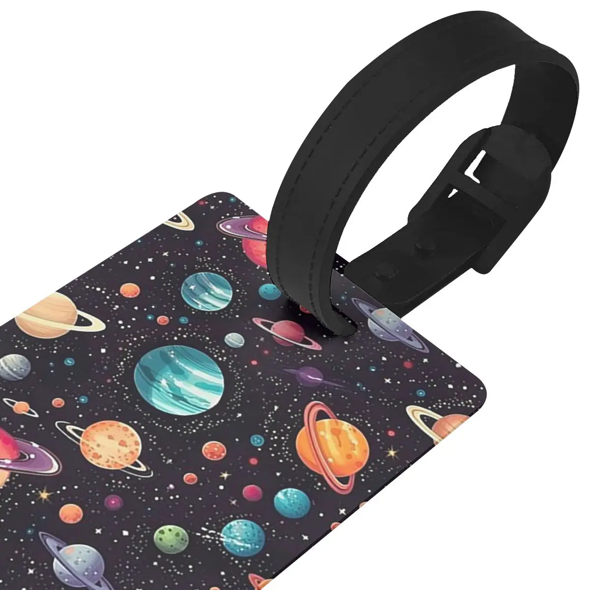 ระบบสุริยะ Space Planets Universe แท็กกระเป๋าเดินทางอุปกรณ์เสริมกระเป๋าเดินทาง Baggage Boarding Tag ผู้ถือป้าย ID ชื่อที่อยู่