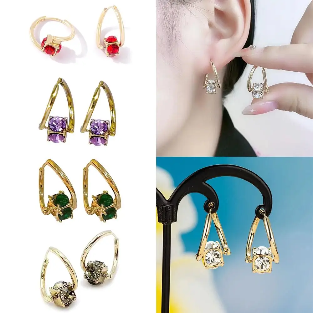 1 Pair High Quality Copper Magnetherapy Germanium Earrings Luxury Magnetic Earrings Colorful Weight Loss Earring Women