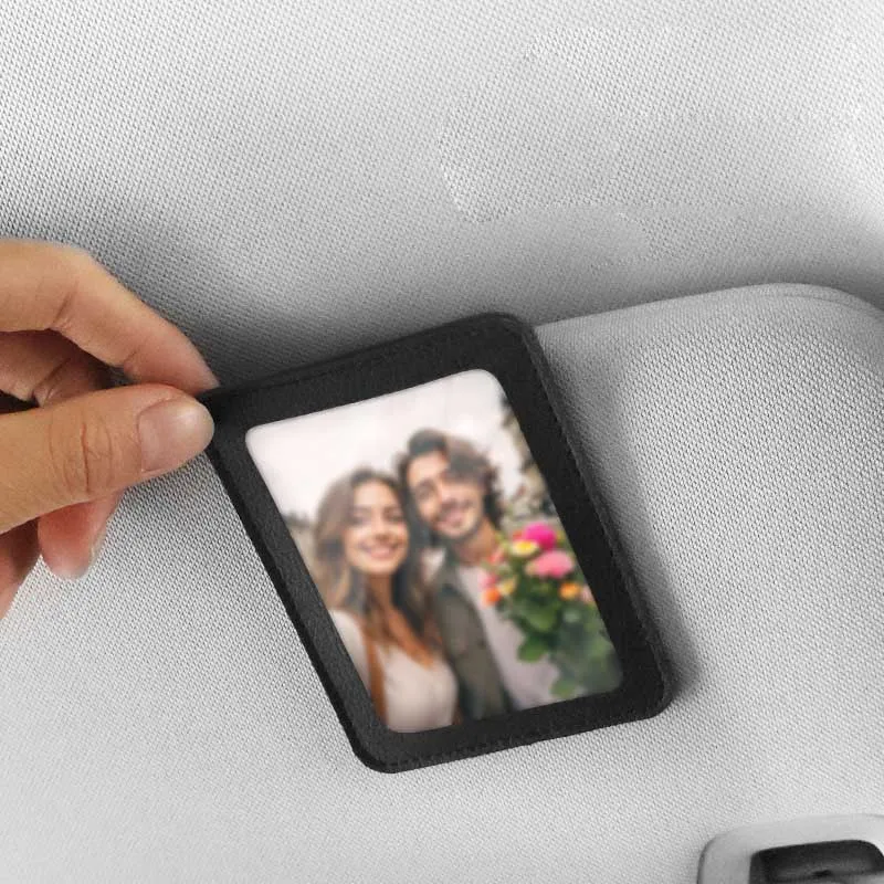 

Кожаный автомобильный козырек, держатель для карт, органайзер для Voucher, органайзер для карт, надежно вмещает визитные карточки и фотографии, автомобильные аксессуары