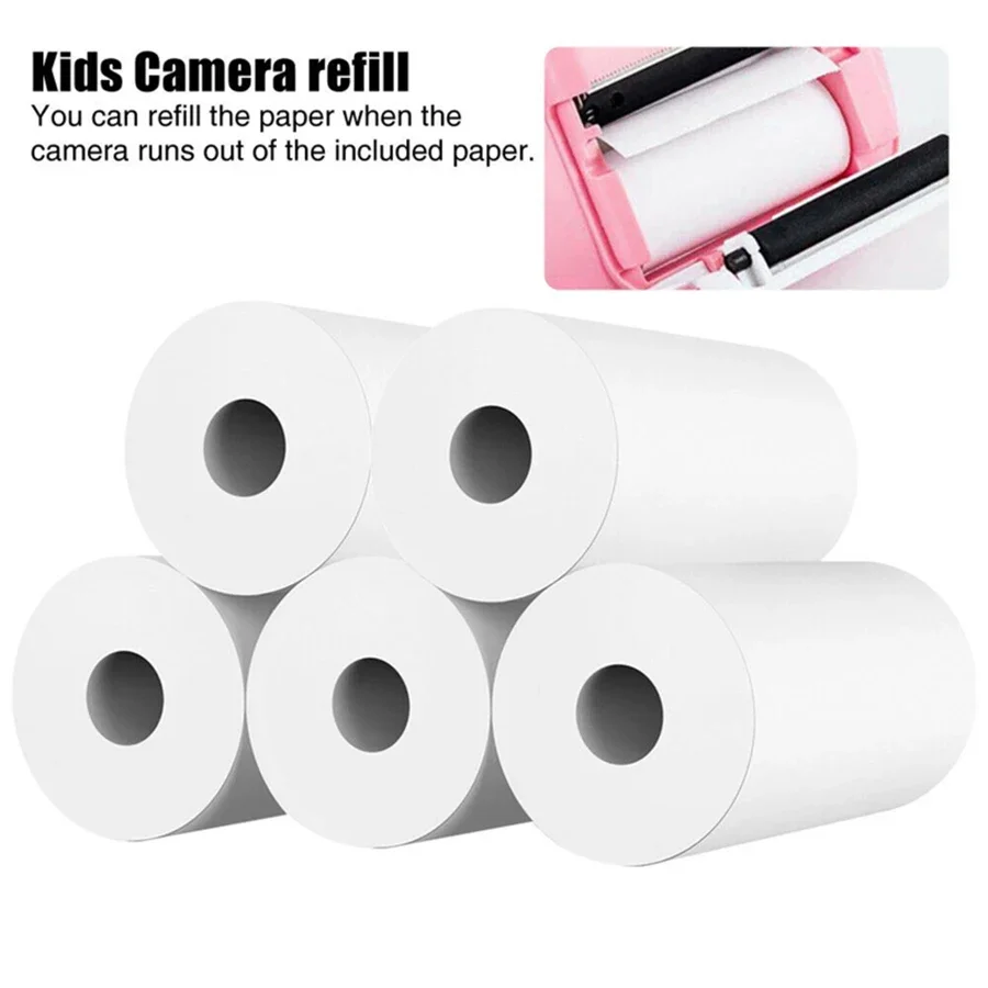 Papeles térmicos para cámara, Papel de recibo de impresión impermeable para Mini impresora fotográfica de bolsillo Paperang, caja registradora, 10