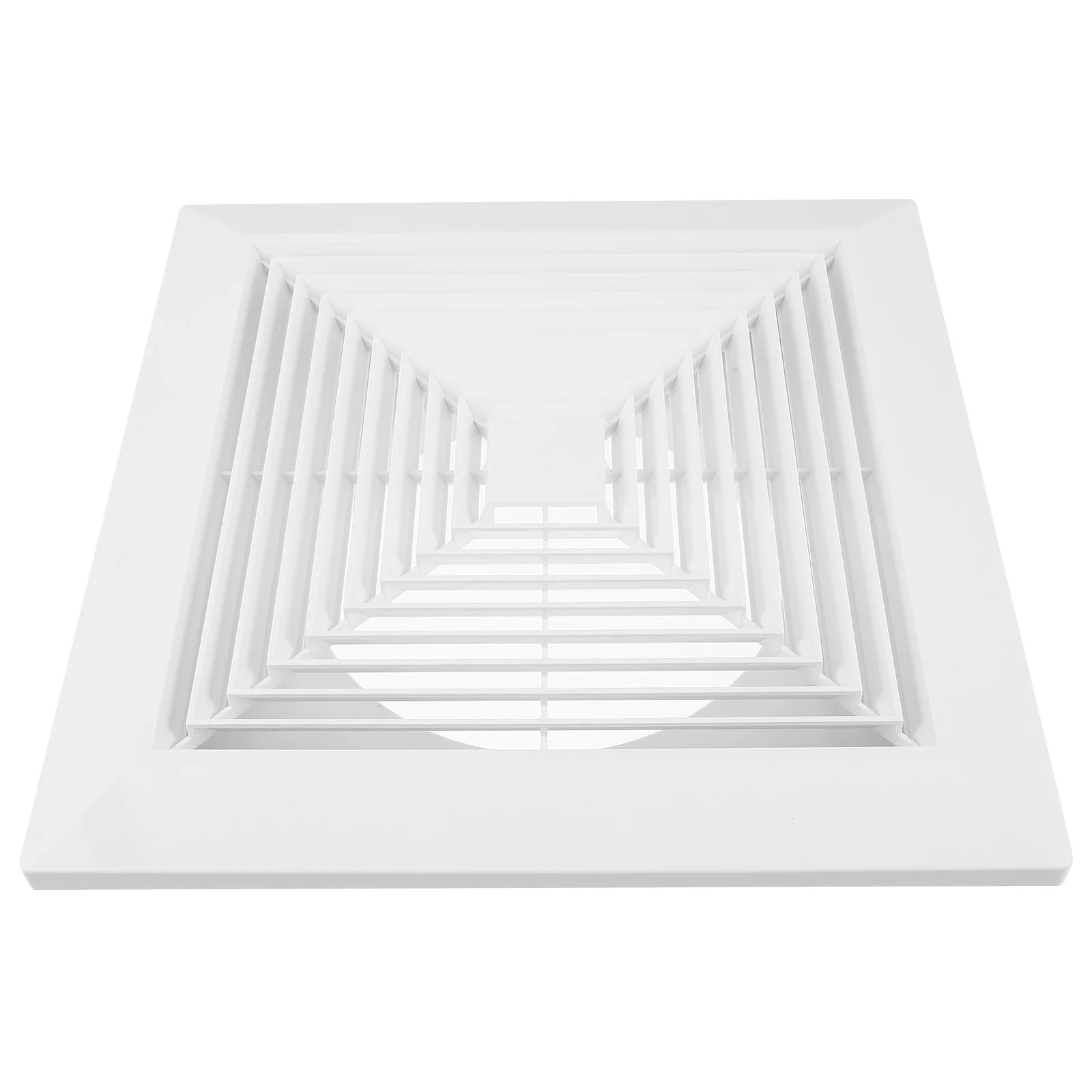 13.4x13.4 Inch Square Ceiling Diffuser with Spring Buckle Panel - Modern Bathroom Vent Cover Replacement for Exhaust Fan Air