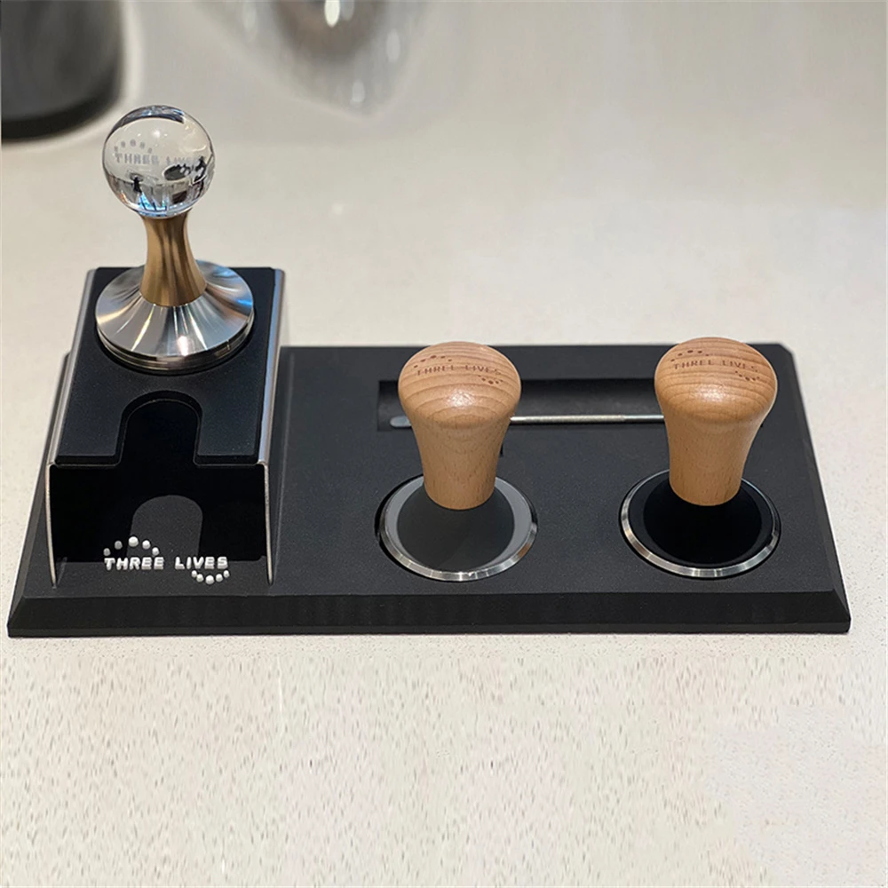 Espresso Coffee Tampers Mat Fluted Coffee Tampering Corner Mat Pad Anti-skid Food Safe Silicone Rubber Coffeeware Tamping Mat