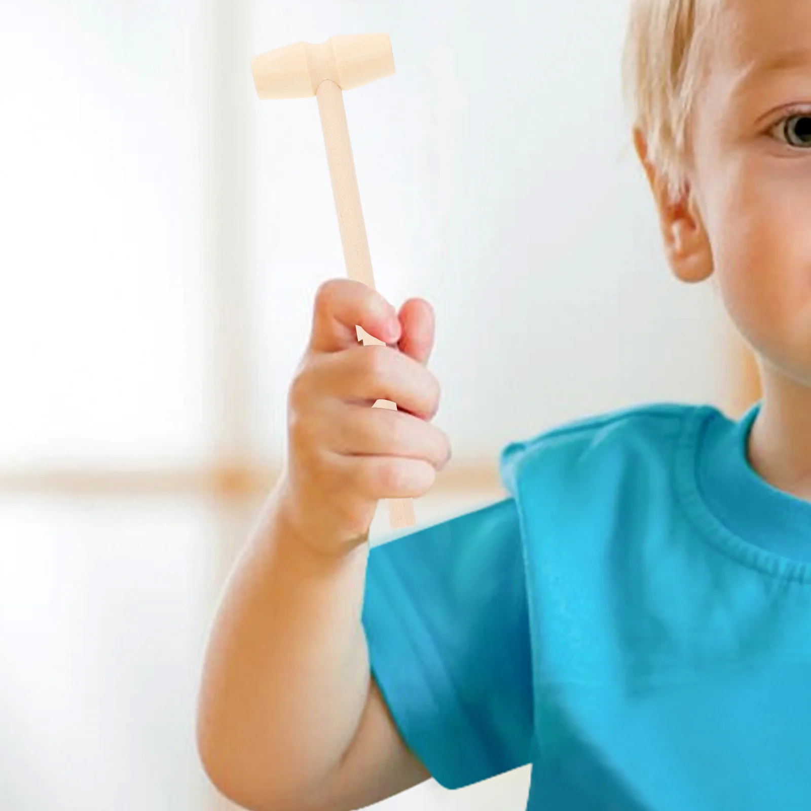 10 قطعة مطرقة مطرقة خشبية الطفل قصف لتنسيق اليد والعين الرضع الخشب فاز التعليمية هدية للأطفال الصغار بنين بنات #5