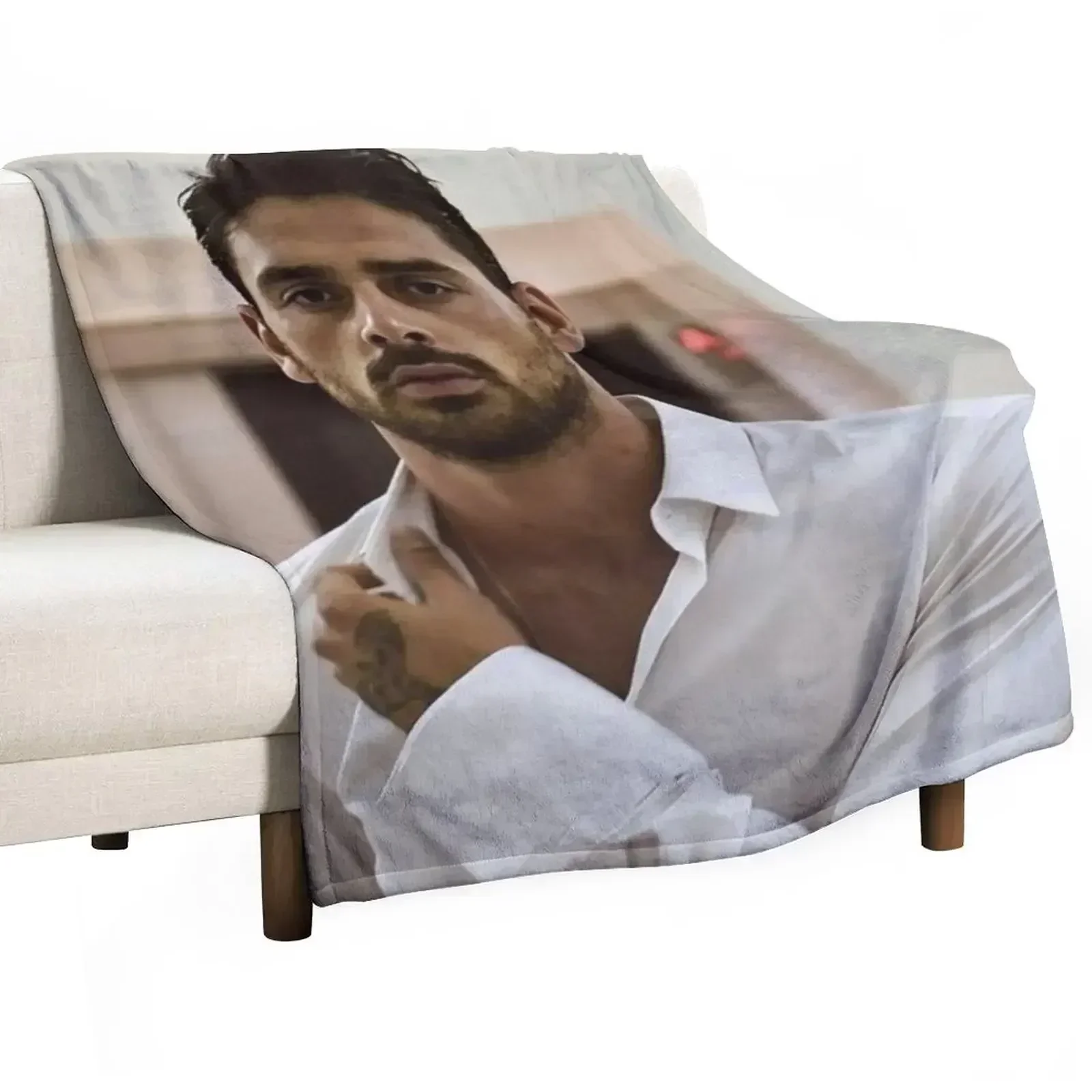 

michele morrone Throw Blanket Thin Soft Blanket for Summer Night Sleeping