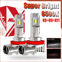 2pcs H11 H8 H16 H9 Led Fog Lights Car Bulb Diode Driving Running Lamp Headlight Canbus 12v For Benz W212 W221 S212 W447 W164