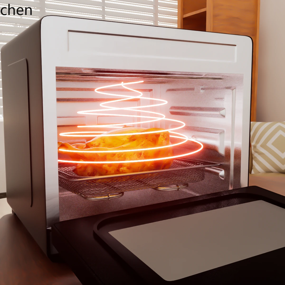 LXC Steam Oven Household Baking Smart Electric Oven Baking, Frying and Stewing All-in-One Machine Air Fryer Large Capacity