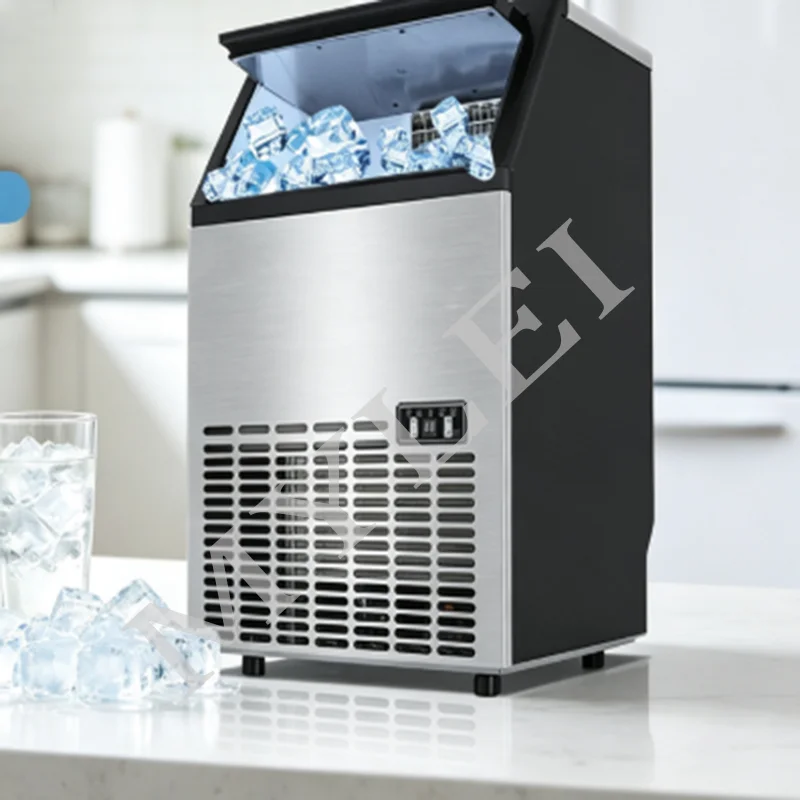 304 Stainless Steel Body Electric Ice Making Machine Commercial Cube Maker For Sale