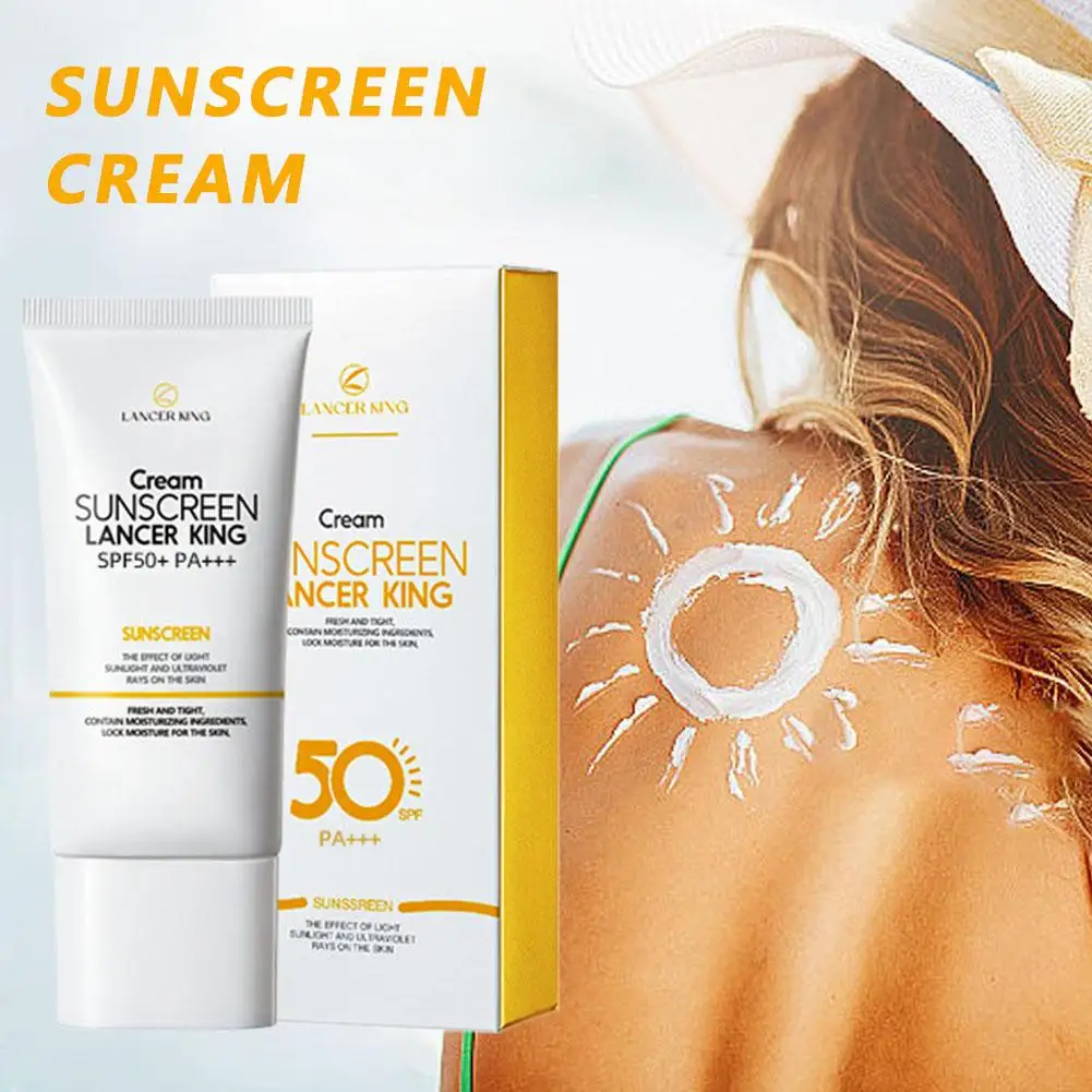 1Pc Sunscreen Cream SPF50 Facial Sun Block Isolation Cream Brightning Cream Lotion Moisturizer Protector SKIN O4Z6