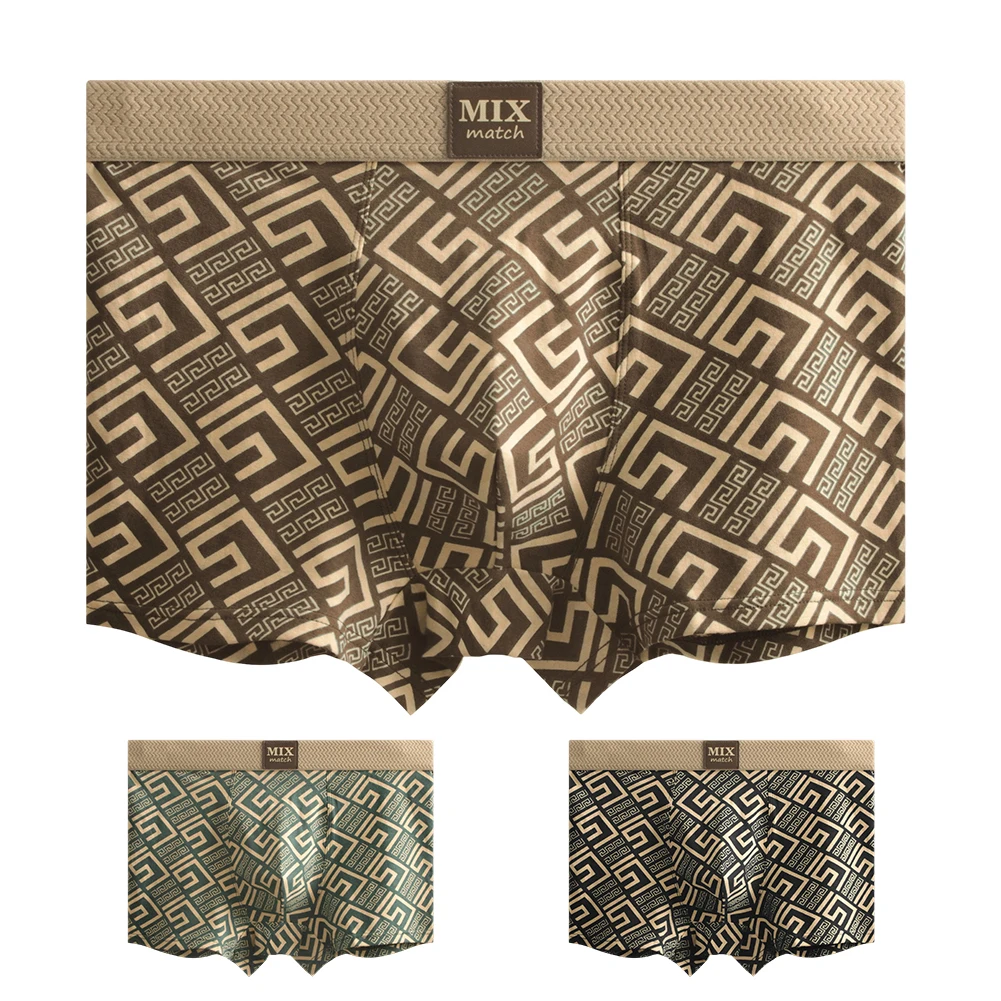 Boxer traspiranti stile di vita attivo Traspiranti Sospensorio da uomo Mutandine Boxer Stile classico 95 Materiale in cotone