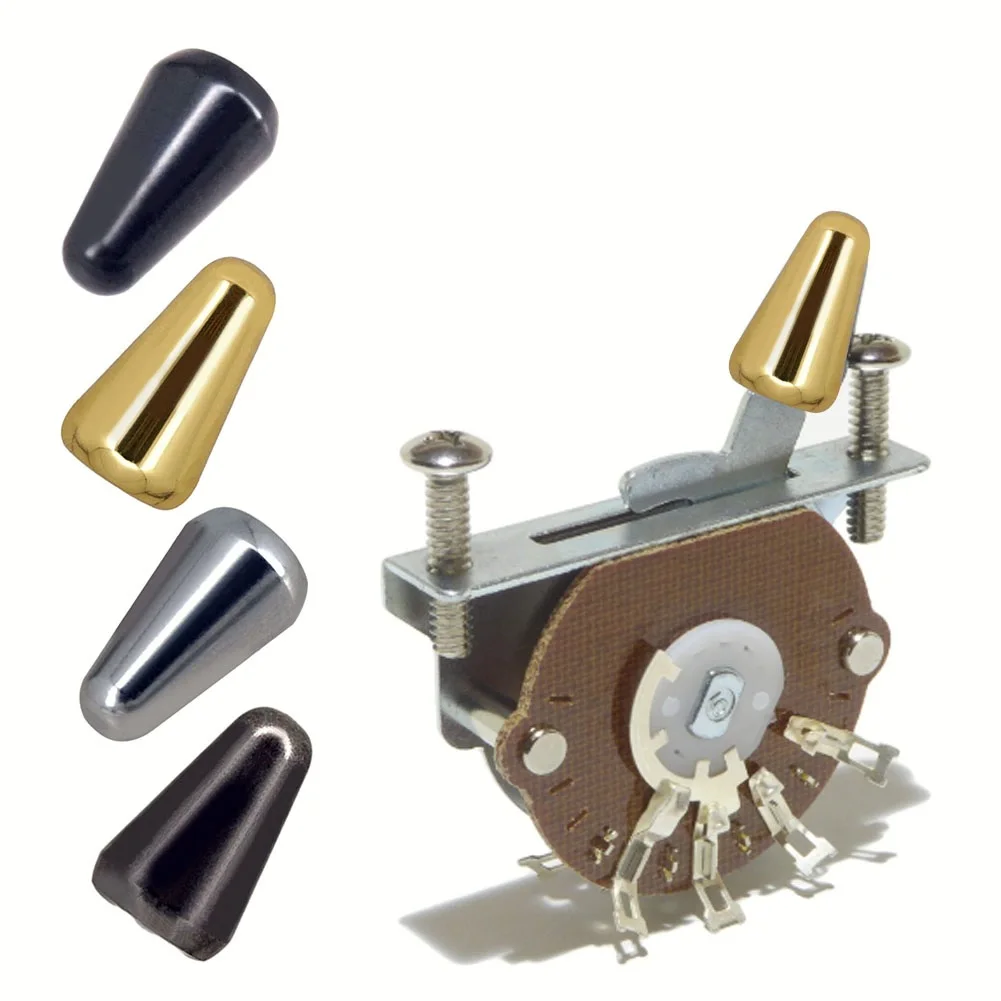 1/3 stücke Metall Gitarre Schalter Spitze Schalter Knopf Eingebettet Kreuz Kern Erweiterbar Loch Für LP Für EPI Stil elektrische Gitarren Zubehör